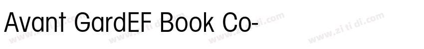 Avant GardEF Book Co字体转换